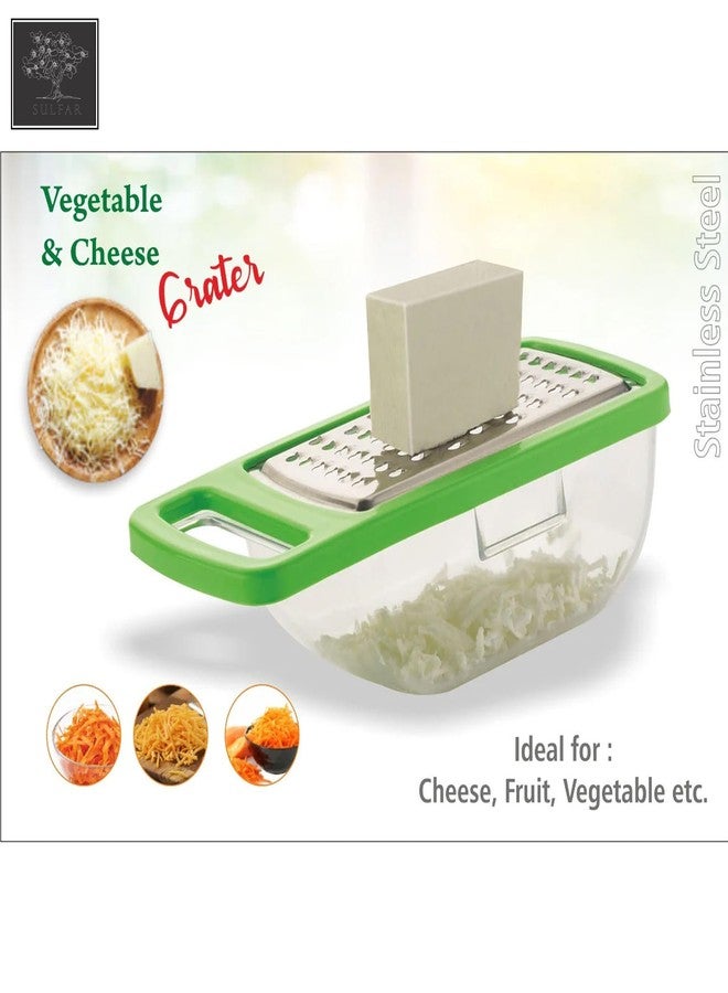 Sulfar Combo of Cheese Grater, 2 in 1 Egg Cutter, Stainless Steel Apple Cutter - Image 2